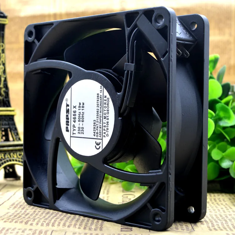 

GERMANY PAPST 12038 230V 19 / 18W TYP 4656 X ALL METAL HIGH TEMPERATURE RESISTANT COOLING FAN