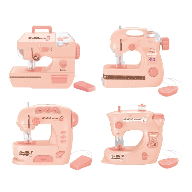 

Electric Sewing Machine with Light for Kids Arts Crafts Pretend Playing Toy