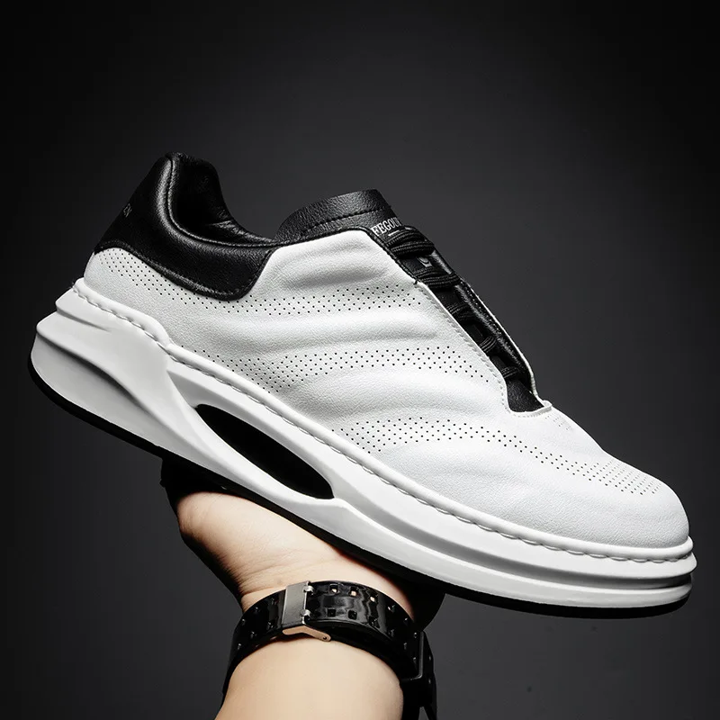 

2022 New Casual Men's Shoes Thick Sole Increase Height Simple Color-block Versatile Fashion Sneakers Casual Shoes
