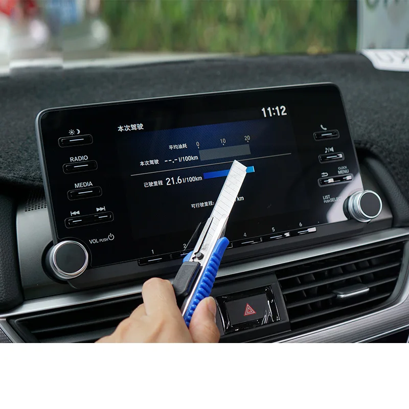 

Автомобильная Защитная пленка для gps-навигатора, закаленная пленка для honda accord 2018 2019 2020 2021 sport 10th 10 x gen, наклейка против царапин