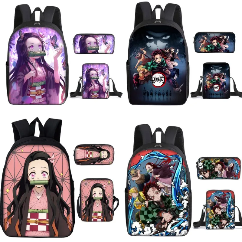 

Ghost Slayer Riman Peripheral Backpack Primary SchoolBag Children's Backpack Digital Printing Backpack Cartoon Pencil Box