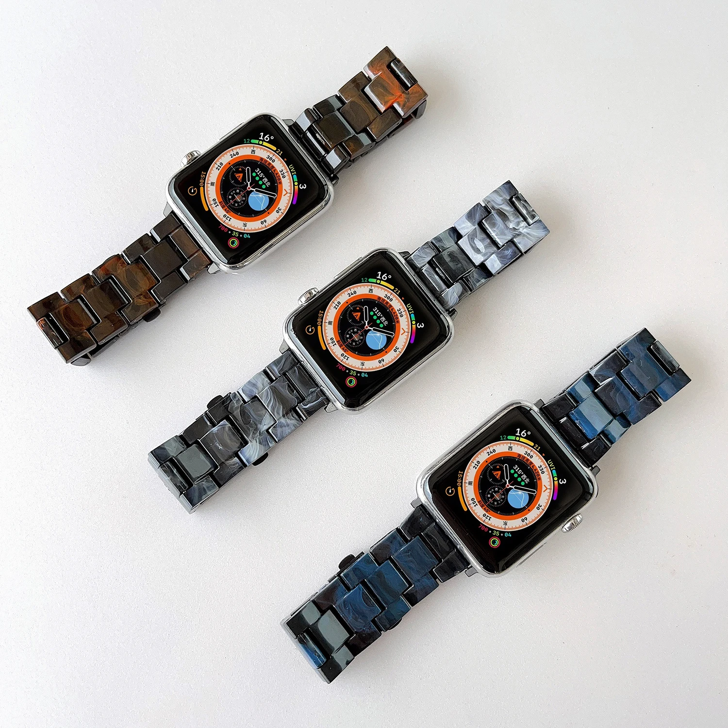 Ремешок пластиковый для Apple Watch Ultra Band сменный Браслет iWatch 8 7 se 6 5 4 3 49 мм 41 45 38 42 44 40
