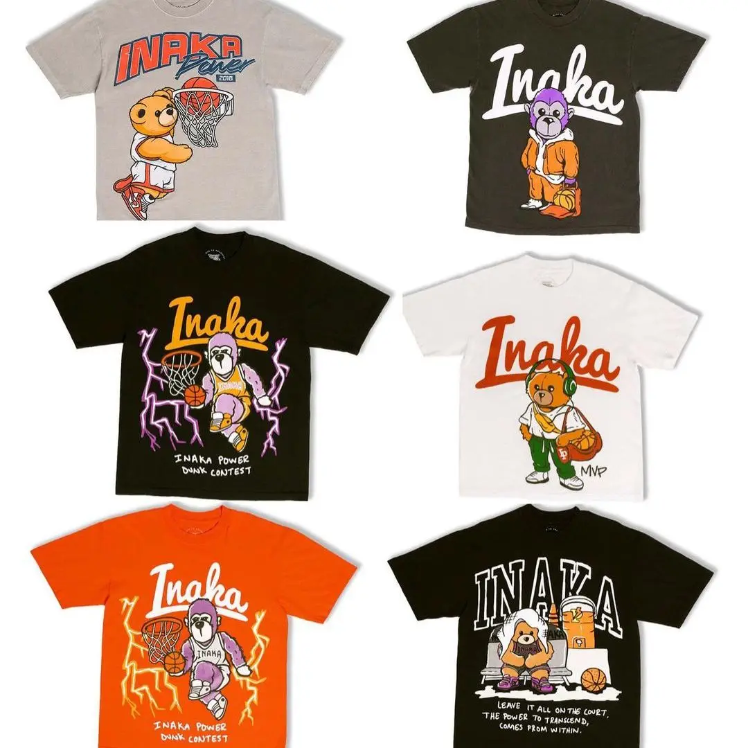 

Inaka Power Shirt Women High Quality Cotton 240g TEE IP Shirt Screen Printing Shirt US Size Shirt