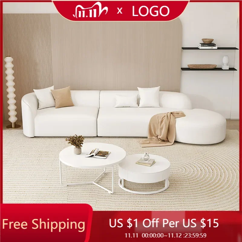 Белые дизайнерские диваны для гостиной спальни игровой салон акцент облако пуф