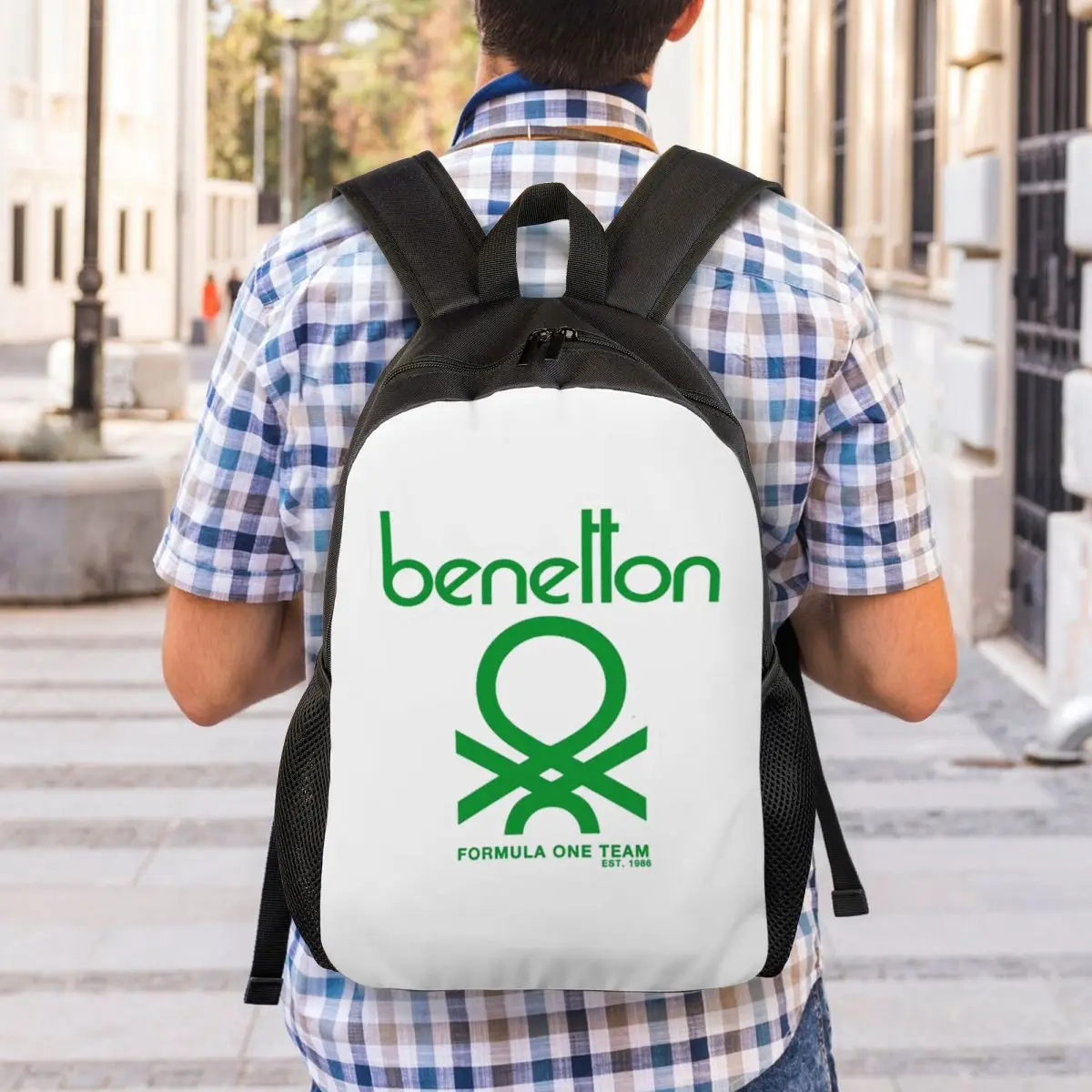 Рюкзак Benetton, вместительный, для детей, школьный, на плечо, для мужчин и женщин (art.: 3920dba53ead4) - 3920dba53ead4