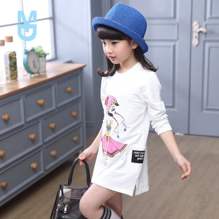 

New Long T-Shirts For Girls Autumn Clothing For Girls Teen Clothing For Girls Spring Teenage Girls Clothes For 6 8 10 12 14 Year