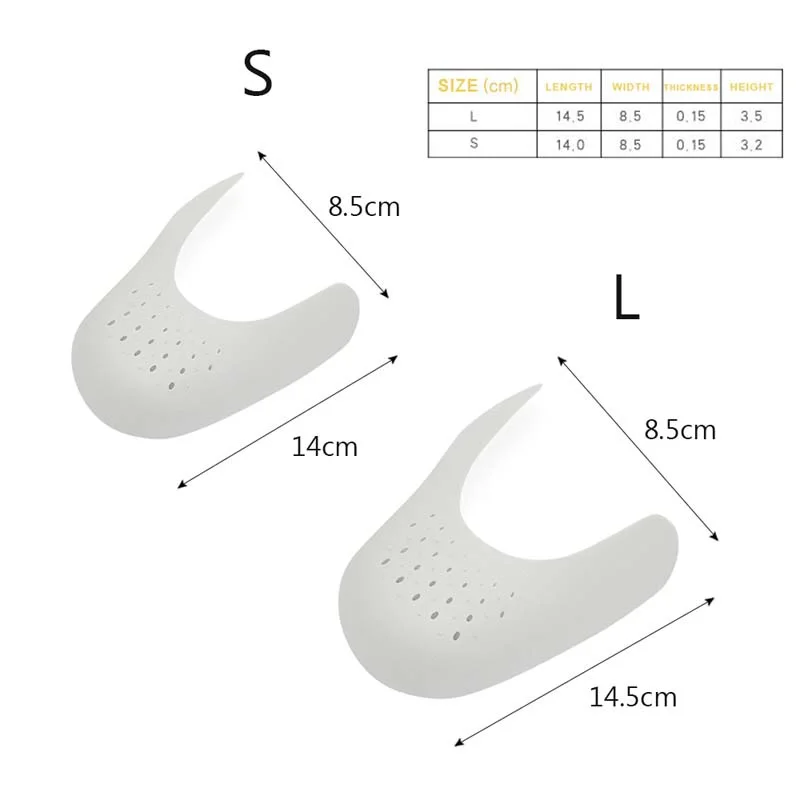 10 Pairs Shoe Crease Protector Sports Shoes for Sneaker Extender Accessories Anti Creased Shape Keeper Protection Toe Caps Men
