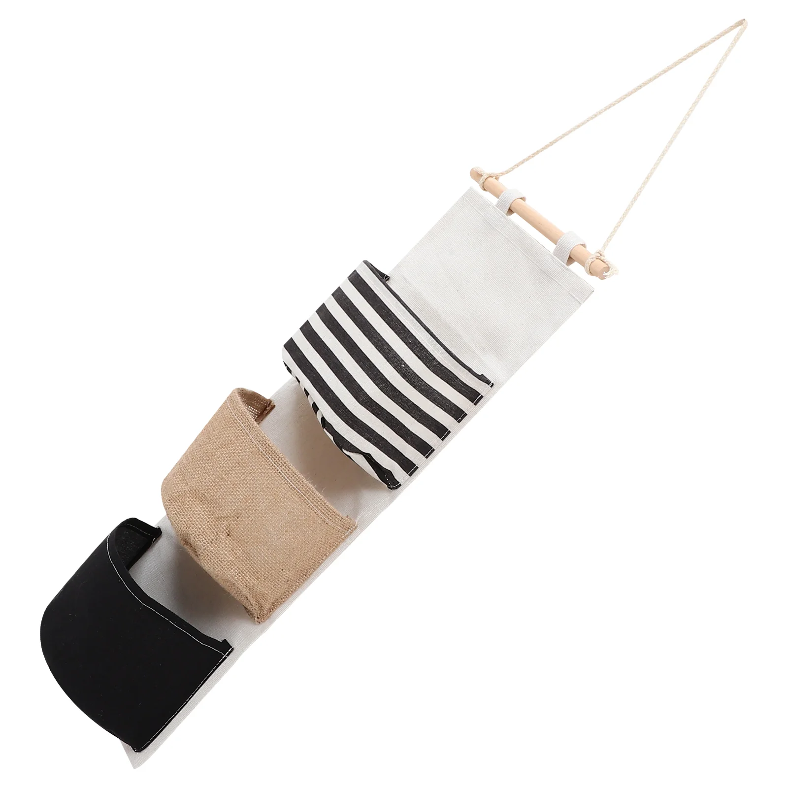 

Wall Mounted Storage Bag Bags Phone Hanging Pouch Wood Closet Organizers Door Travel Bathroom