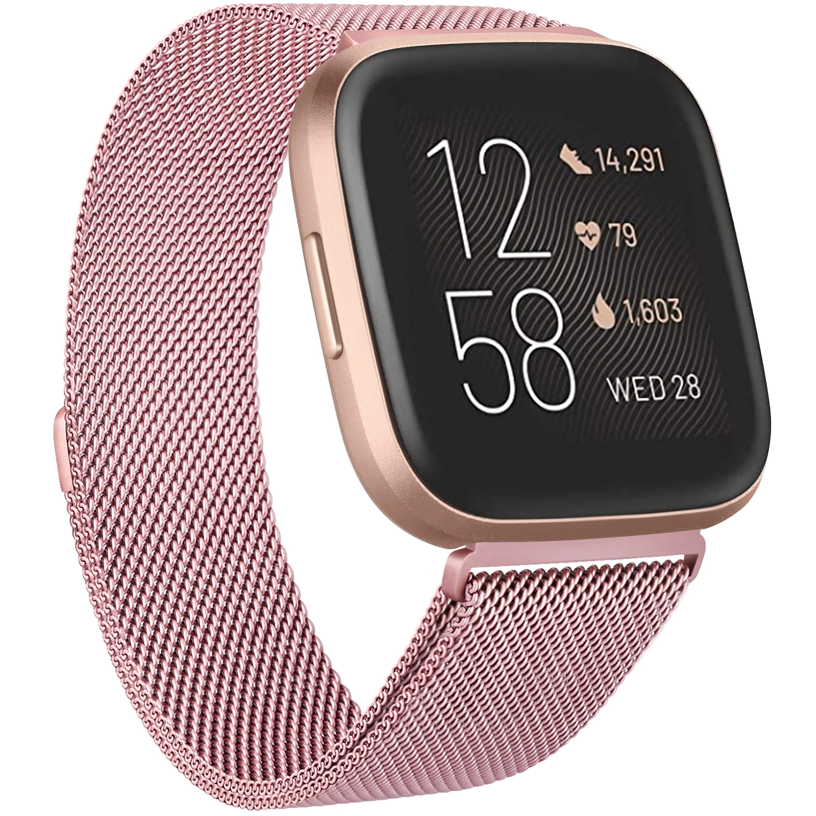 Strap For Fitbit Versa 3 2 Band Magnetic Metal Strap For Fitbit Versa 3 2 Lite Sense Band Smart Watchband Wristbands Replacement