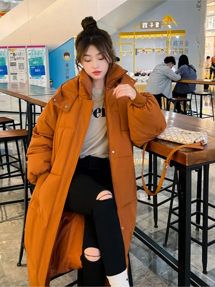 Парка женская зимняя длинная на пуху-30 градусов A08D |