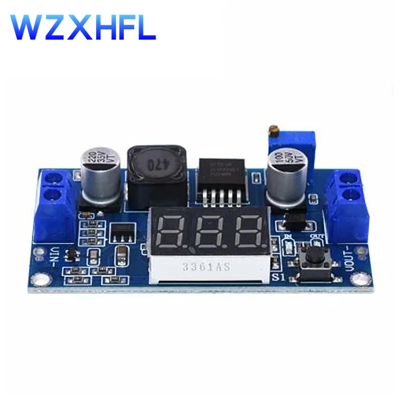 DC-источник питания XL6009 регулятор напряжения 4 5-32V a 5-52V с вольтметром светодиодный