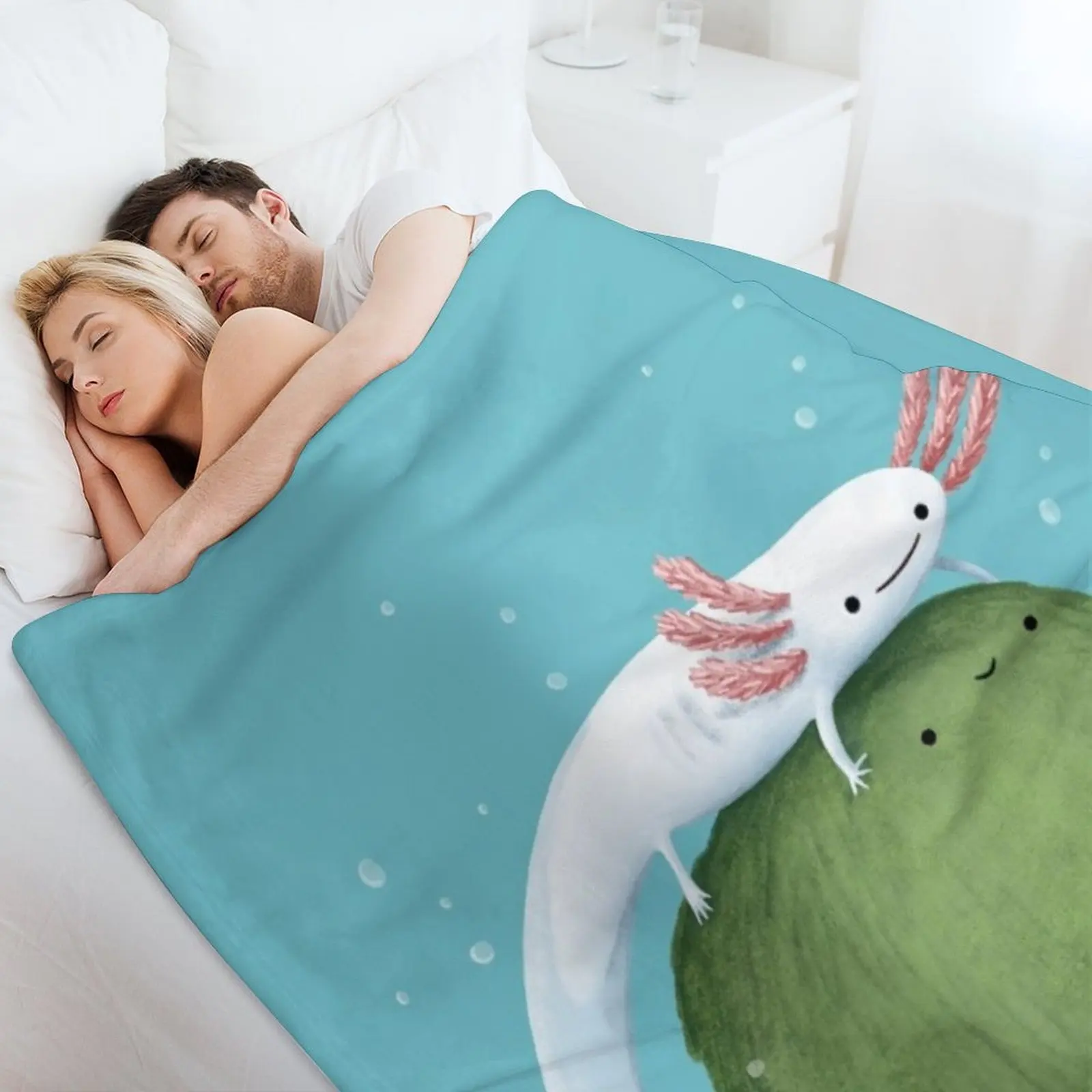 Фланелевое одеяло Axolotl на Mossball