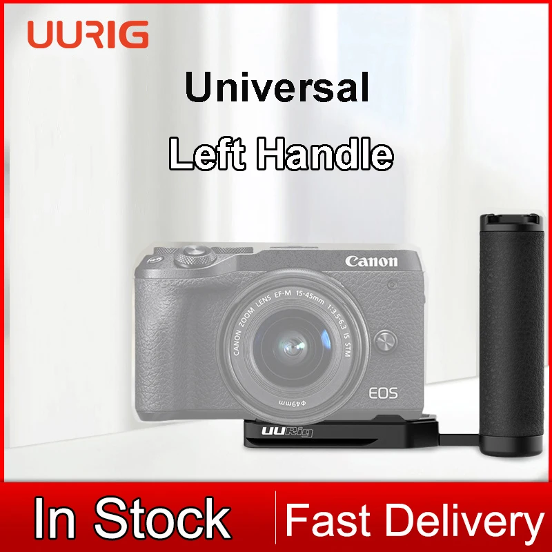 UURig R043 универсальная Боковая ручка Вертикальная съемка L-образный кронштейн с холодным башмаком для микрофона светодиодный светильник Ки/мониторов