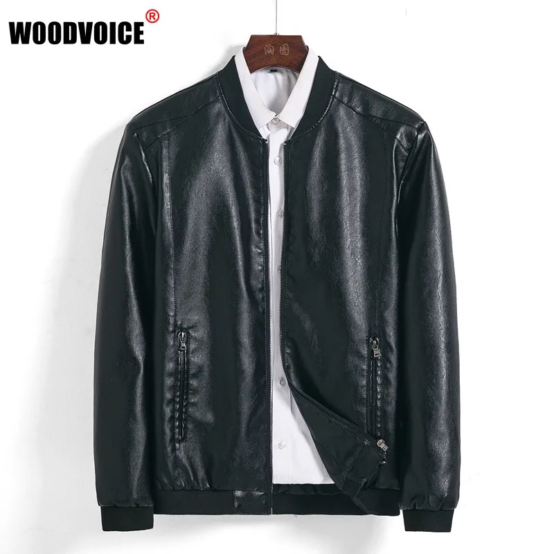 

Men Leather Jacket Bomber Motorcycle Jackets Mens Biker PU Baseball Coats Plus Size 7XL 8XL Fashion Casual Jaqueta Masculina