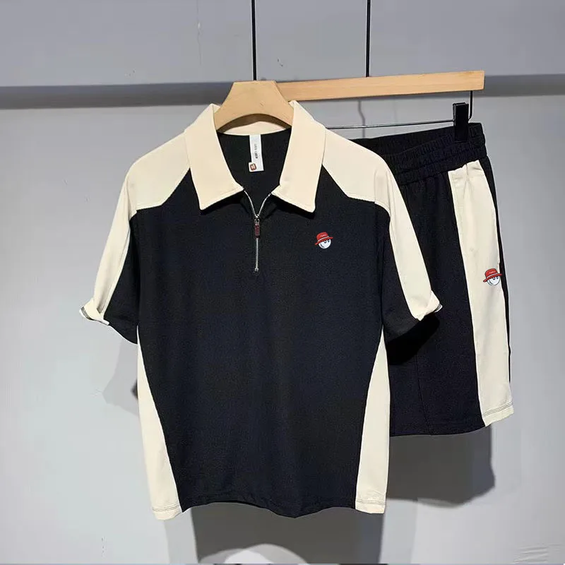 

2023 Golf Leisure Sports Men's 2-Piece Summer Golf Suit Golf Set Malbon Golf T-shirt Golf Shorts Set Golf Apparel