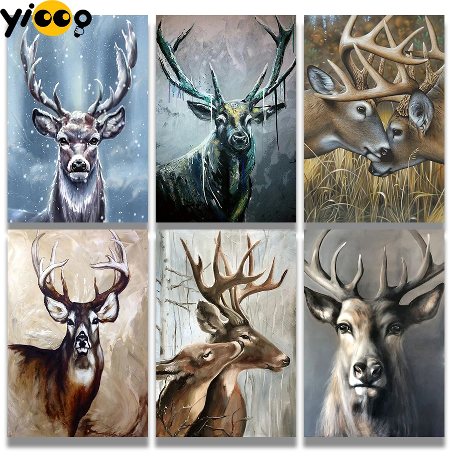 

Yioop Full drill diy embroidery 5d diamond paintings new collection 2022 Sika deer diamond mosaic kit home decor