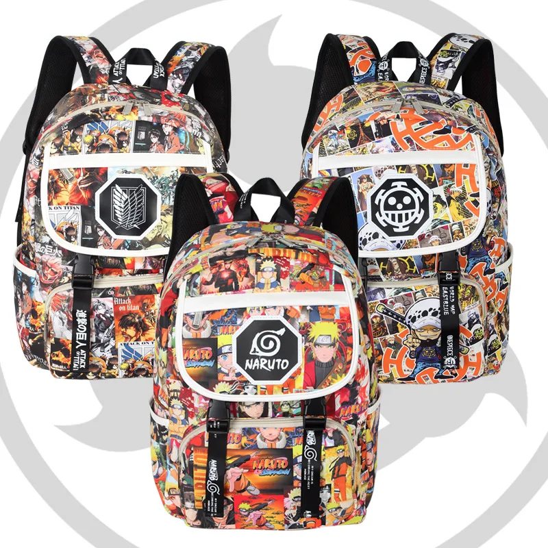 

Bandai animation One Piece backpack large capacity children's toys Naruto peripheral school bag special birthday gift