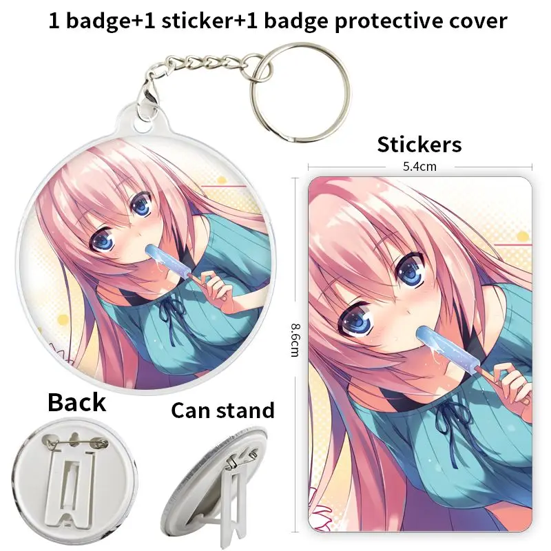 Ichinose Honami Youkoso аниме персонаж игры мягкая кнопка значок брошь якорь периферийные