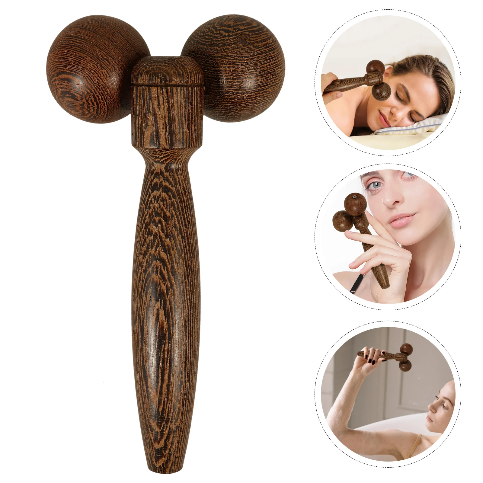 Двойной шариковый массажер для удаления подбородка тренажер шеи портативный