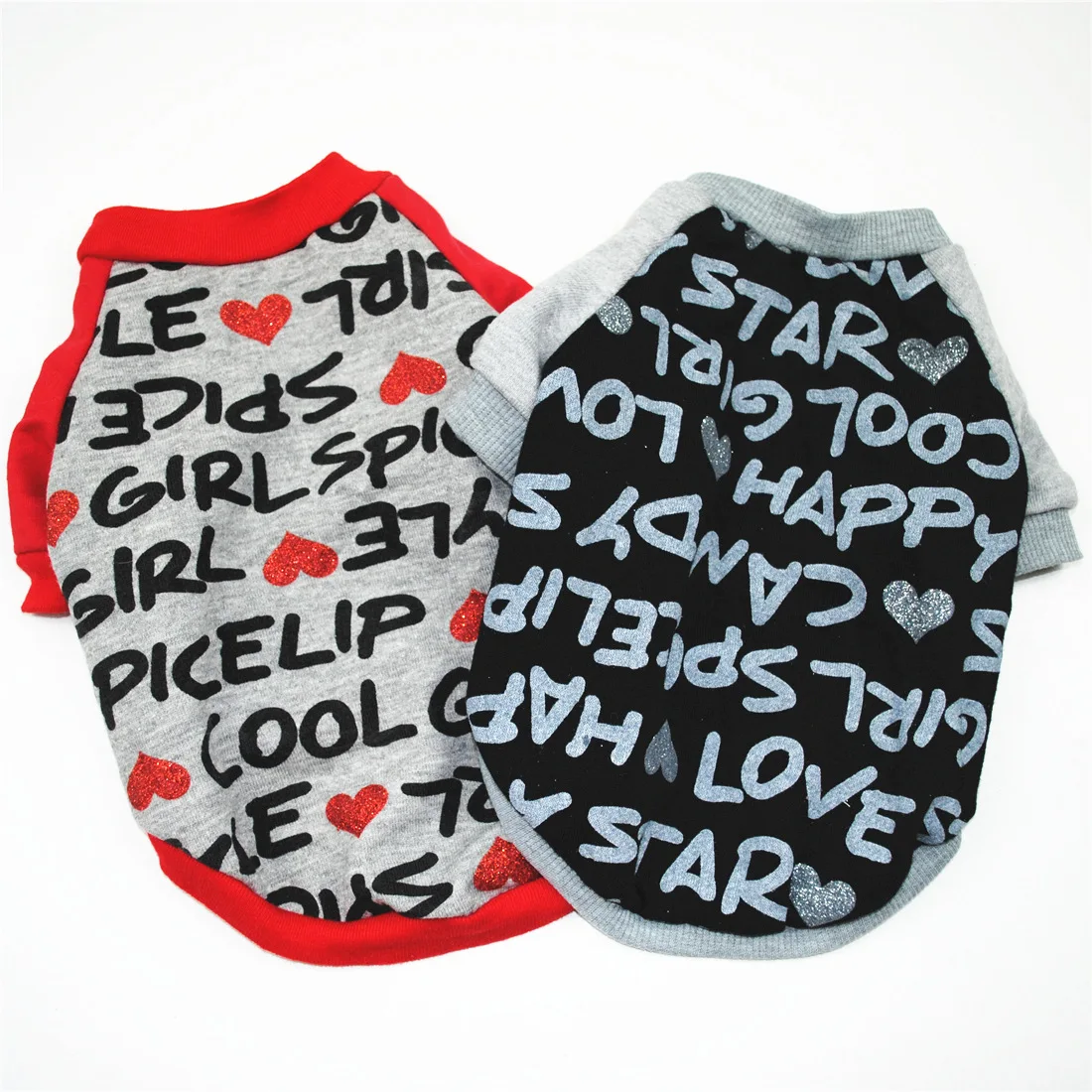

100% cotton new dog clothes teddy bear dog clothes letter clothes