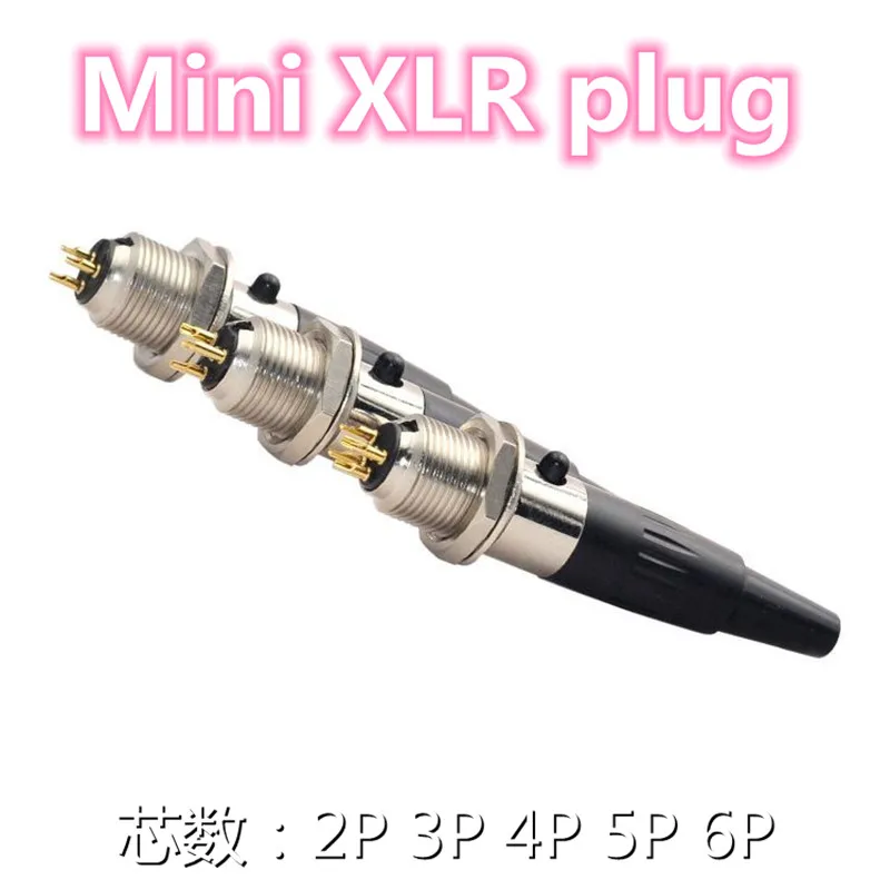 Мини-разъем XLR нейтральный 3 Pin 4Pin 5Pin 6Pin 7Pin женский и мужской штекер с панелью Neutrik.