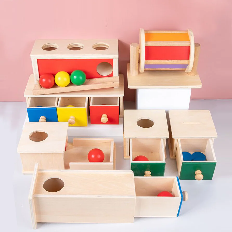 Holz Spielzeug Montessori Imbucare Box Objekt Dauerhaftigkeit Box Spielzeug Für Kinder 2 Zu 4 Jahre Alt Lehrmittel Spielzeug Für kinder D86Y