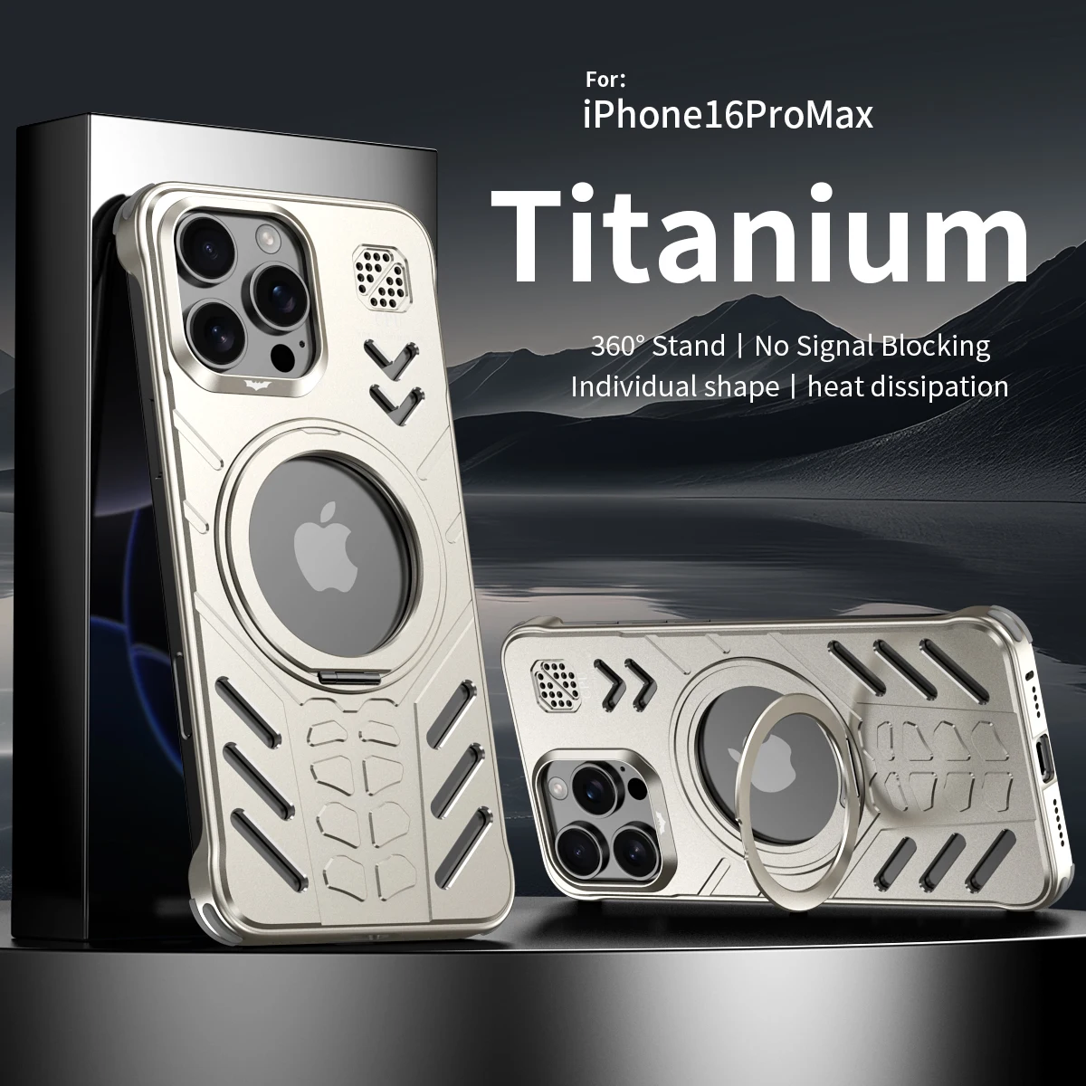 Чехол для телефона с магнитным рассеиванием тепла из алюминиевого сплава iPhone 15 16