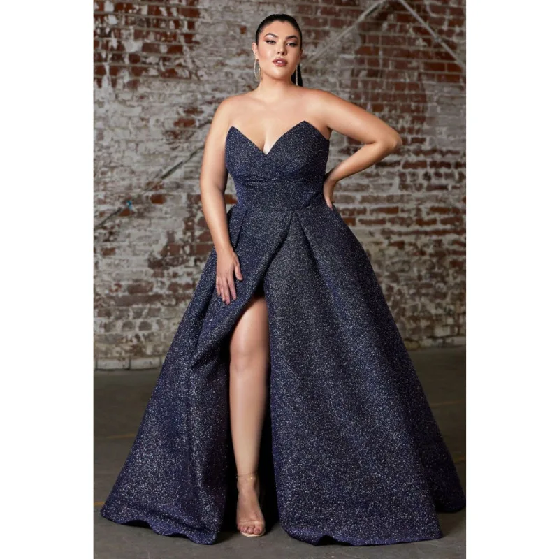 

Elegant Plus Size Women Evening Dress 5XL Sexy Lady Sequin Shiny Party Dresses for Special Occasion Female Ball Gown Vestido