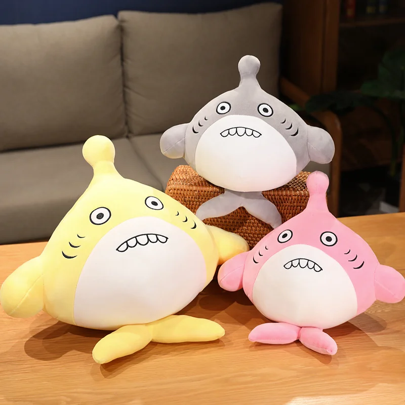 

Креативная мультяшная кукла в виде яйца акулы, аниме подушка в виде яйца, высококачественные плюшевые игрушки, украшение для дивана, мебели, подарок