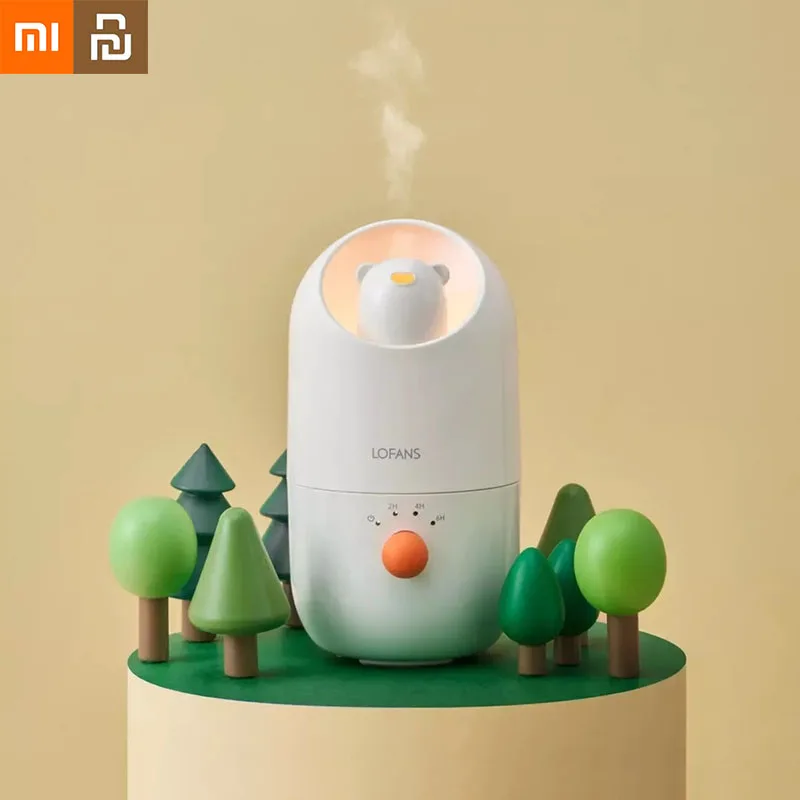 

Xiaomi Youpin Lofans Cute Bear Smart Aroma Humidifier JS3 Wireless UseBedroom Home Office Desktop Baby Low Noise Air Humidifier