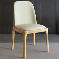 Solid wood armchair stool Nordic simple soft bag light luxury dining chair family study restaurant dining table chair
