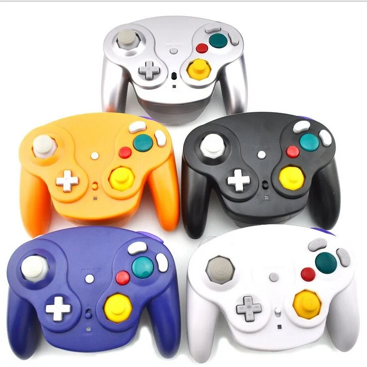 

2.4GHz game Controller Wireless game pad joystick for GameCube for NGC for Wii shock turbo clear function NOT bluetooth Hot Sale