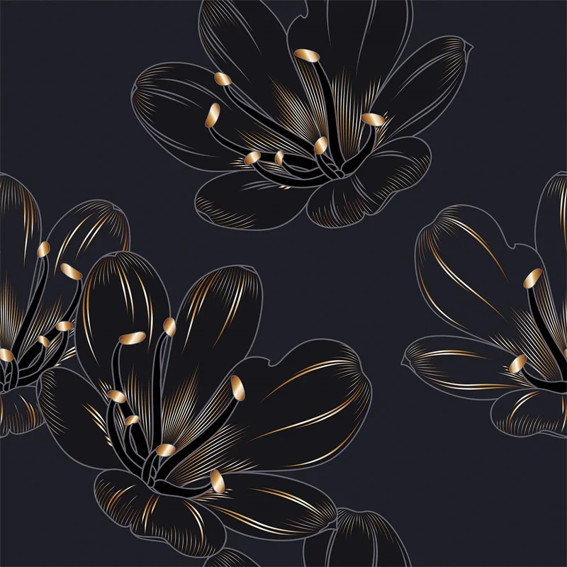 

Купальник-бикини из спандекса, с абстрактными линиями золотого цвета, с рисунком свежих цветов, с цифровой печатью, «сделай сам», ткань 4A