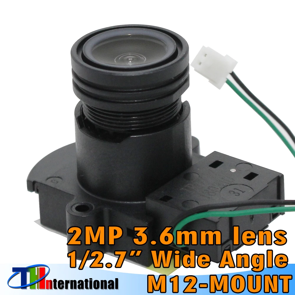 

Объектив Chuan Wei 2MP/5MP 3,6 мм широкоугольный M12