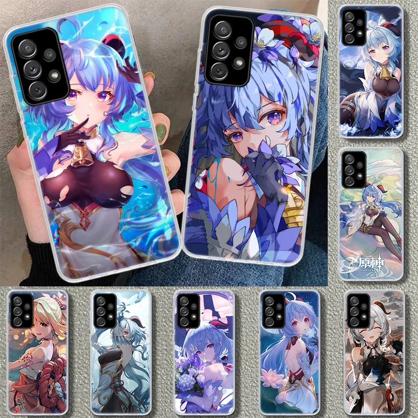 Ударопрочный чехол Ganyu Genshin для телефона Samsung Galaxy A50 A70 A40 A30 A20E A10S Note 20 Ultra 10 Pro Plus 9 8 + A6
