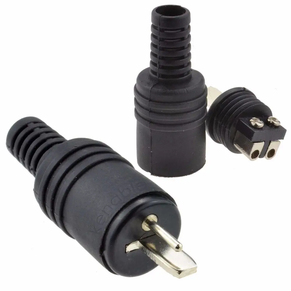 Купи 2 pcs 2 pin Black DIN Plug Speaker and HiFi Connector Screw Terminals Connector Power Audio Lamp Signal Plug Adapters за 86 рублей в магазине AliExpress