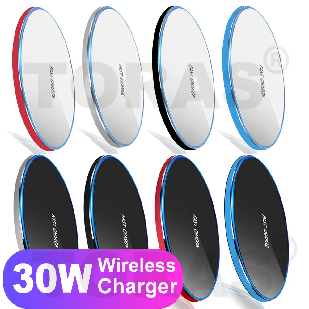 Toras Qi 30W wireless charger for iPhone 11 x XR XS 8 Samsung Xiaomi Huawei and oppo | Wireless Chargers