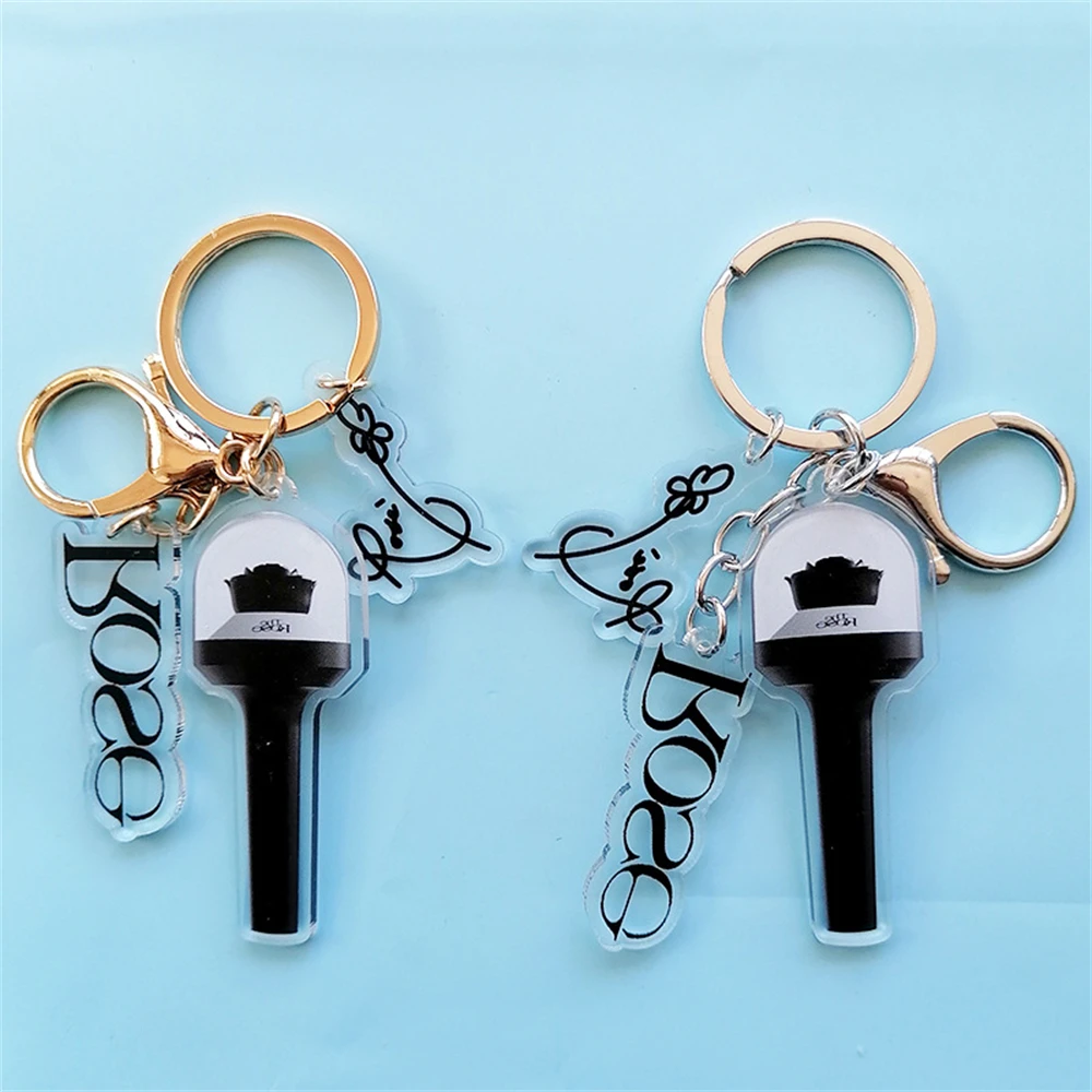 Брелок Kpop в виде розы акриловый брелок с подвеской светящейся палочки товары