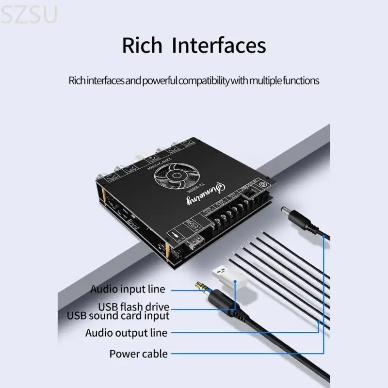 Фото Плата усилителя SZSU HighPerformance TPA3251 для профессионального аудиооборудования №2