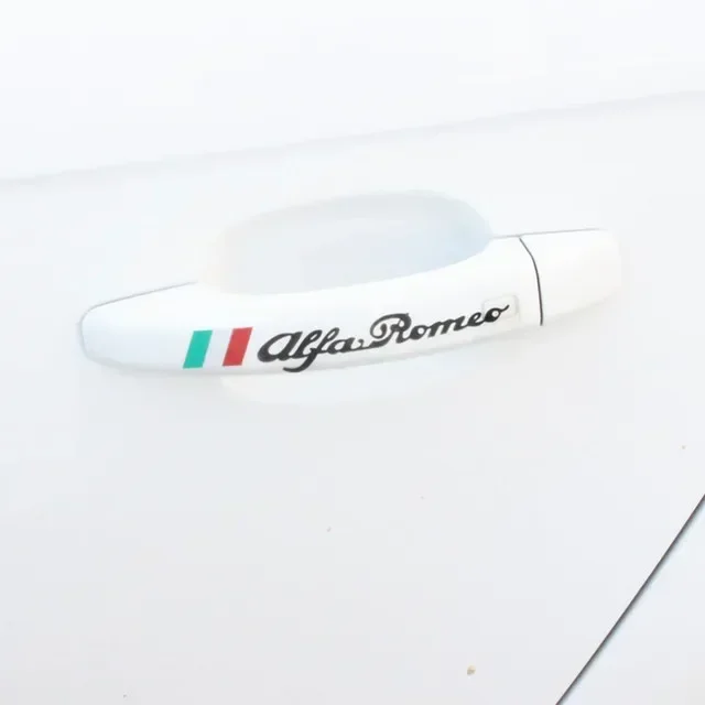 4 шт., наклейка на дверную ручку автомобиля для Alfa Romeo Logo Mito 147 156 159 166 GT Giulietta Spider, авто эмблема, значок, аксессуары (art.: 3920ce9f4e7ef) - 3920ce9f4e7ef