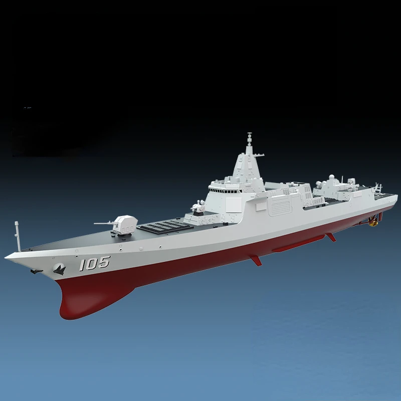

Assembled Ship Model 1/350 Simulation 055 Type Guided Missile Destroyer Glue-free Color Separation 1004 Model Ship