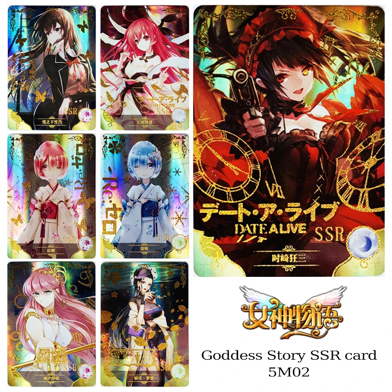 Goddess Story 5M02 SSR card Rem Robin Anime characters Bronzing collection Game cards Children's toys Christmas Birthday gifts