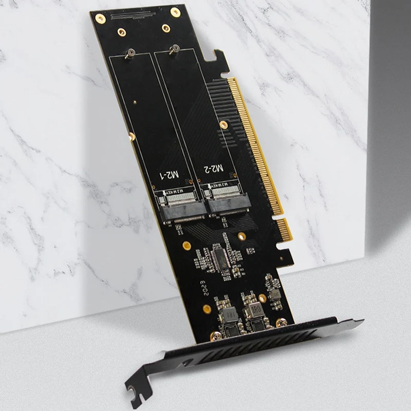 Ihyper M2 Pcie3.0 X16 To 4X Nvme Adapter Card 4-Disk Array Pcie Signal Split Vroc Raid