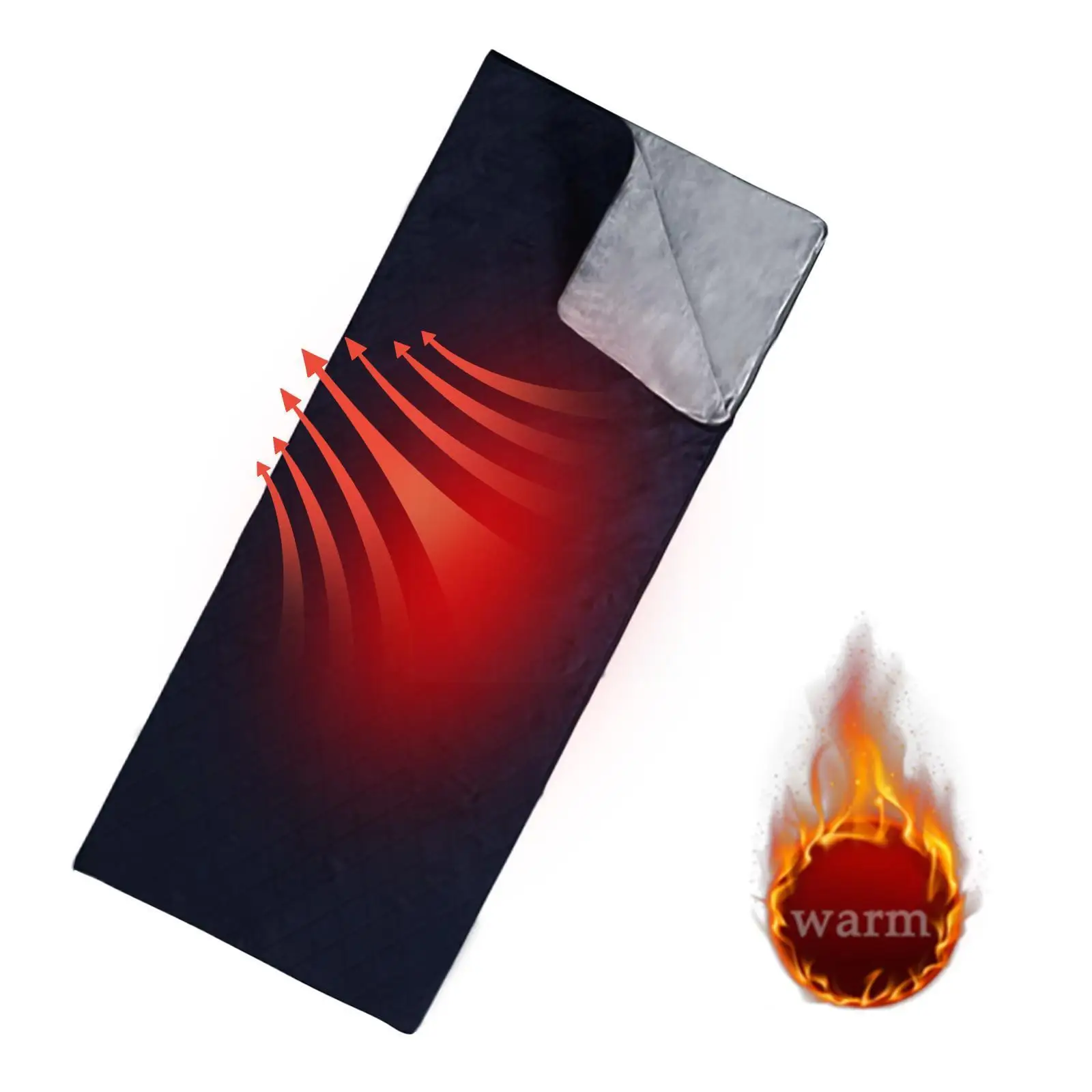 

Спальный мешок с подогревом D3q1, зимний Электрический спальный мешок с Usb-зарядкой для кемпинга, путешествий, с защитой от холода, на молнии