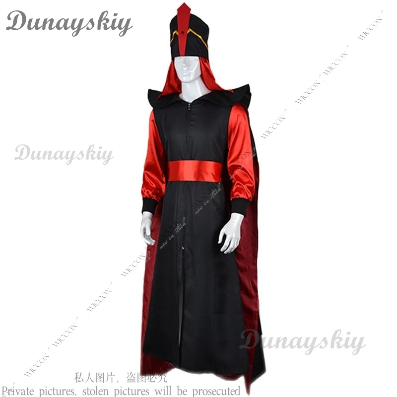 Jafar Косплей Костюм Взрослый Мужчина Женщина Арабские Ночи Аладдин Хэллоуин