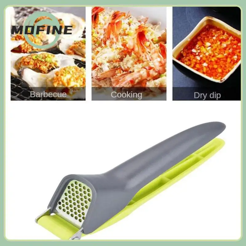 

Mini Material Is Hard Garlic Press Easy To Clean Squeezer Manual Press Save Time And Effort Bright Color Matching Green Crushe