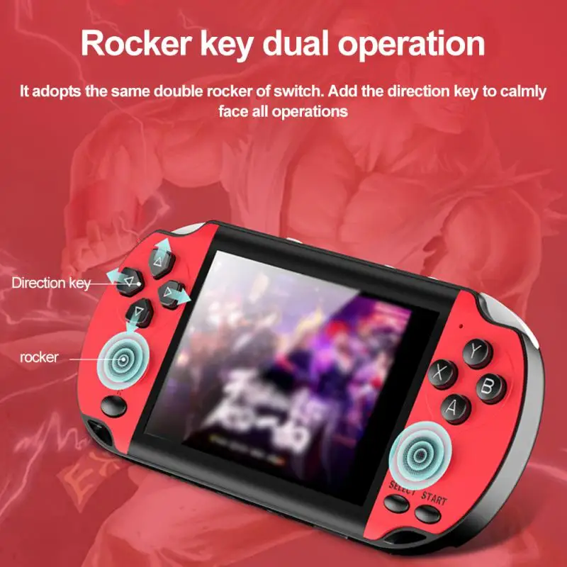 

Портативная игровая консоль X35 3,5 дюйма, игровая консоль, ностальгическая Классическая игровая консоль с двойной вибрацией, консоль 8G, подар...