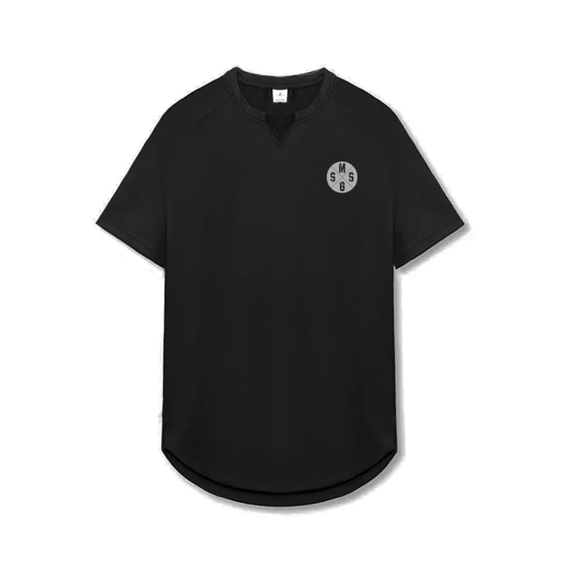 

Men Breathable Fashion Casual Quick Drying Printed V-neck T-shirt Summer Short Sleeve T-shirt 4 Colors