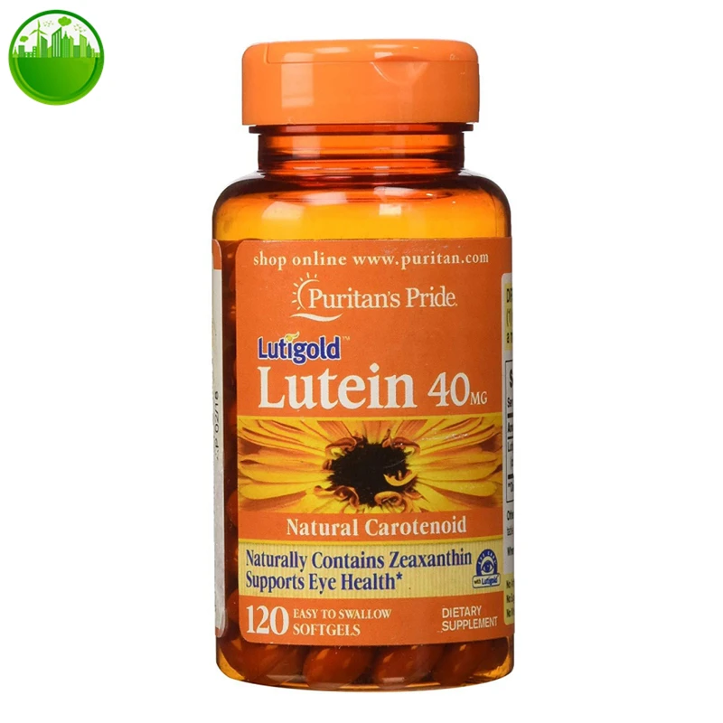 

US Puritan's Pride Lutigold Lutein 40mg Natural Carotenoid Naturally Contains Zeaxanthin Supports Eye Health 120 SOFTGEIS