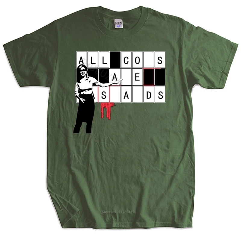 

Anarchy Revolution Revolt Antifa Action Protest Anti AC AB 1312 Tshirt Men 100% Cotton O-Neck Casual Oversized EU Size Clothing